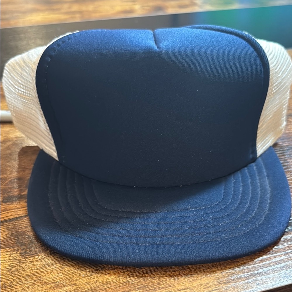 Universal Blue and White Foam Trucker Hat Classic Design